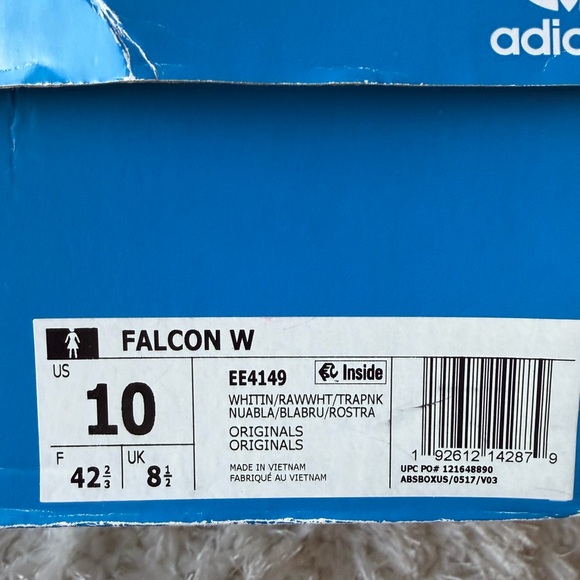 Adidas Women's White and Pink Sneakers - Picture 8 of 8